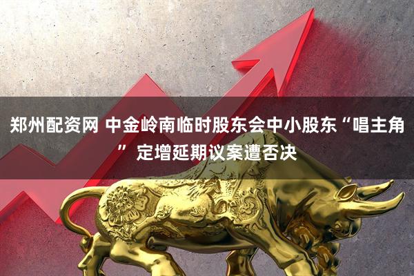 郑州配资网 中金岭南临时股东会中小股东“唱主角” 定增延期议案遭否决